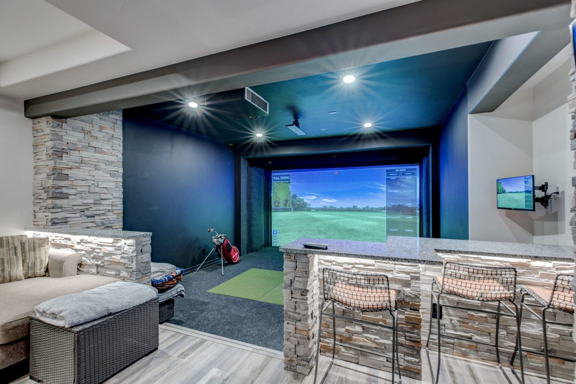 golf simulator at home | home gym | fbc remodel