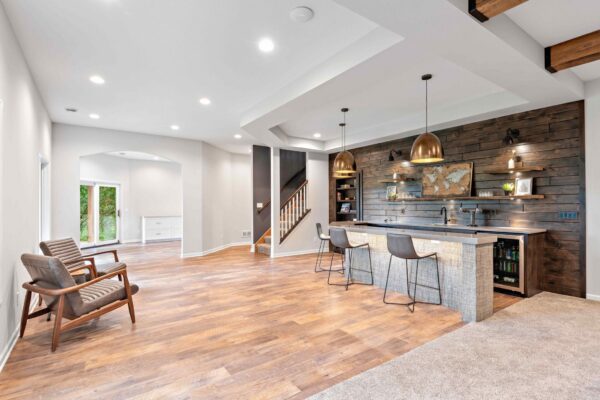 Eclectic Basement Remodel | Wet Bar | FBC Remodel