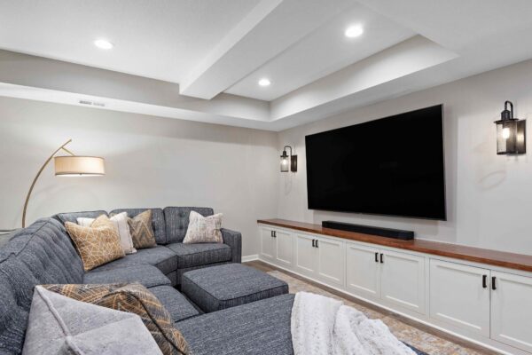 Farmhouse Basement Remodel | Home Theater | FBC Remodel