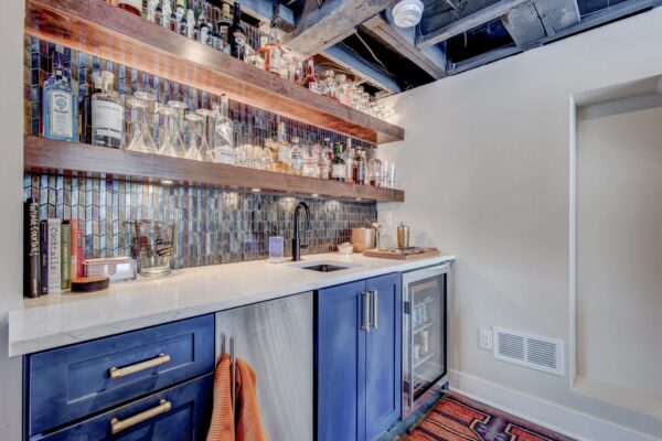 Eclectic Basement Remodel | Wet Bar | FBC Remodel