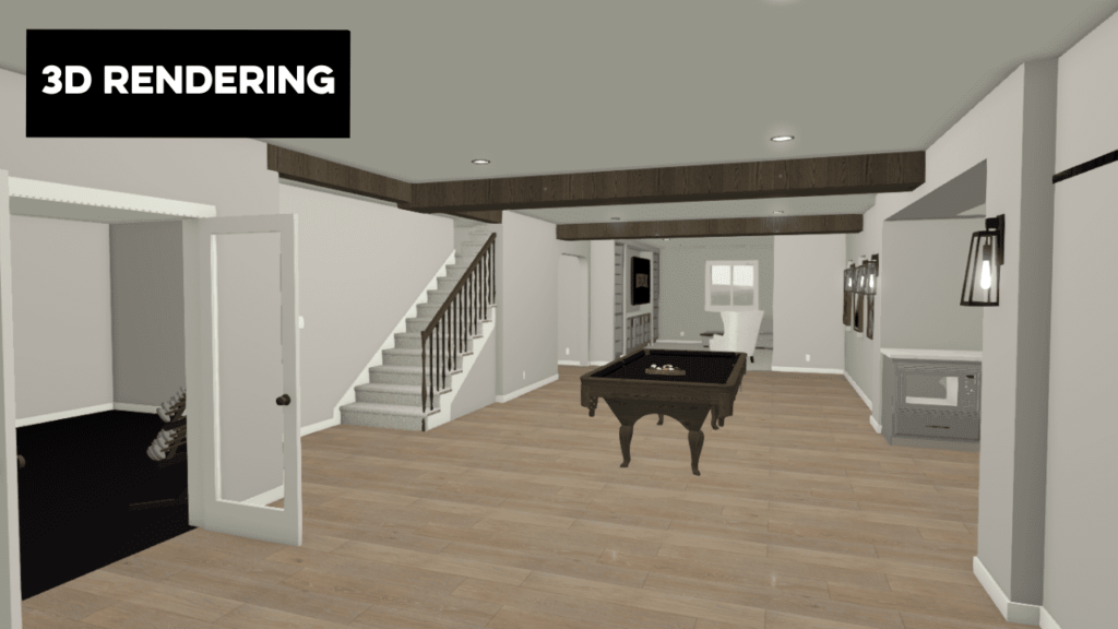 designing a new home - 3d rendering